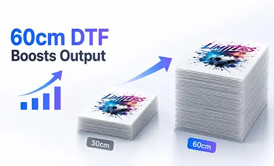 How a 60cm DTF Transfer Printer Boosts Output Capacity